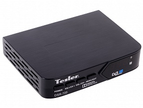 Цифровой телевизионный DVB-T2 ресивер TESLER DSR-720 [DVB-T2/T, HDMI, PVR, TimeShift, AAC, MP3, HE-AAC, WMA, телетекст и субтитры,USB(MPEG/MKV/JPEG)]