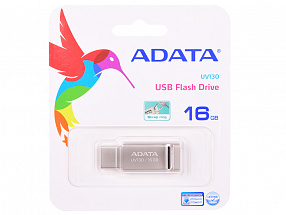 USB флешка ADATA UV130 16GB Gold AUV130-16G-RGD USB 2.0 / 20 МБ/cек / 11 МБ/cек