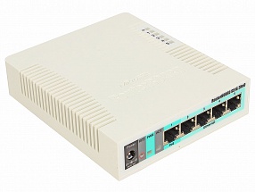 Маршрутизатор MikroTik RB951G-2HnD RouterBOARD 951G-2HnD with 600Mhz CPU, 128MB RAM, SxGbit LAN, built-in 2.4Ghz 802b/g/n 2x2 two chain wireless with 