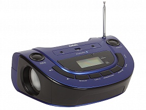 Аудиомагнитола BBK BS07BT темно-синий, 4 Вт, FM, Bluetooth, Цифровой тюнер