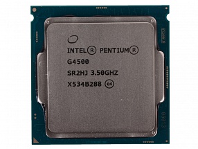 Процессор Intel® Pentium® G4500 OEM  TPD 51W, 2/2, Base 3.5GHz, 3Mb, LGA1151 (Skylake) 