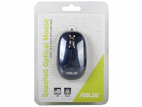 Мышь ASUS Seashell Optical USB Blue Retail 1000 dpi