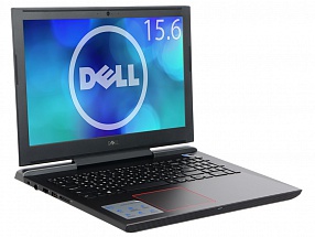 Ноутбук Dell Inspiron 7577 i7-7700HQ (2.8)/8G/1T+8G SSD/15,6"FHD AG IPS/NV GTX1050Ti 4G/noODD/FPR/Backlit/BT/Linux (7577-5440) (Black)
