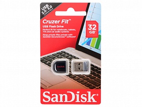 Внешний накопитель 32GB USB Drive <USB 2.0> SanDisk Cruzer Fit (SDCZ33-032G-B35)