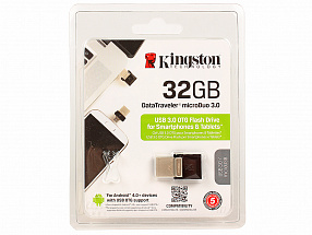 Внешний накопитель 32GB USB Drive  USB 3.0  Kingston DTDUO3 (DTDUO3/32GB)