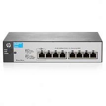 Коммутатор HP 1810-8G Switch J9802A (WEB-Managed, 8*10/100/1000, Fanless design, desktop)
