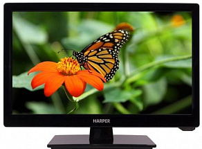 Телевизор LED 16" Harper 16R470 Черный, HD Ready, HDMI USB VGA Black, 16:9, 1366x768, 40000:1, 280 кд/м2, VGA, HDMI