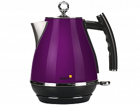Чайник электрический UNIT UEK-263, цвет - Фиолетовый; сталь,  цветная эмаль, 1.7л., 2000Вт.