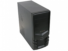 Корпус Powercase PA-929 ATX 500Вт USB 2.0, сталь 0.5 мм, БП с вентилятором 12 см, черный