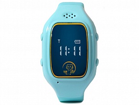 Умные часы детские GiNZZU GZ-511 blue, 0.66", micro-SIM, GPS/LBS/WiFi-геолокация, датчик снятия с руки