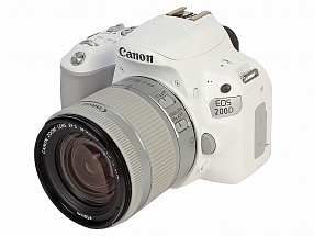Фотоаппарат Canon EOS 200D KIT White <зеркальный, 18Mp, EF18-55 IS STM, 3", SDHC> 