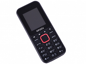 Телефон GINZZU M102D mini черный/красный 1.8", 2*SIM, 0.3Mp,Flash,MP3,FM