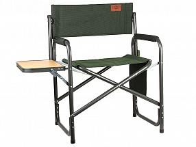 Кресло Camping World Mister CL-011 (с боковым откидным столиком, цвет зеленый,  нагрузка 130кг, вес 3,75)