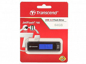 Внешний накопитель 64GB USB Drive  USB 3.0  Transcend 760 (TS64GJF760)