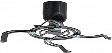 Кронштейн Kromax PROJECTOR-40 black, для проеторов, потолочный, max 15 кг, 3 ст свободы, наклон 30°, вращение на 360°, от потолка 115 мм, декоративные