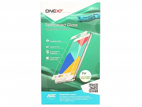 Защитное стекло Onext для телефона Samsung Galaxy A5 2017 с рамкой белое
