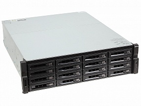 Сетевой накопитель QNAP TVS-EC1680U-SAS-RP-16G Сетевой RAID-накопитель, 16 отсека для HDD, стоечное исполнение, два блока питания. Intel Xeon E3-1200 