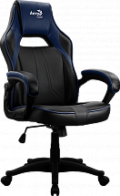 Игровое кресло Aerocool AC40C AIR Black Blue , черно-синее, до 150 кг, ШxДxВ : 64x67x111-119см, газлифт класс 3 до 100 мм, механизм "Бабочка"