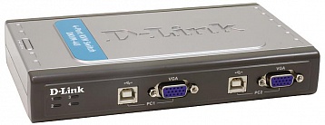 KVM-переключатель D-Link DKVM-4U/C1B 4-портовый KVM-переключатель с портами VGA и USB