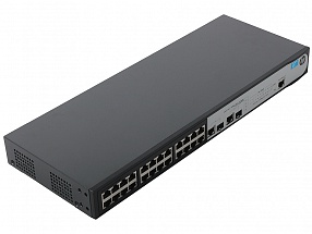 Коммутатор HP 1910-24 (JG538A) Интеллектуальный управляемый коммутатор Fast Ethernet с 24 портами, 2 порта SFP 1000 Мбит/с двойного назначения