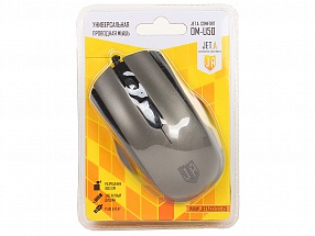 Мышь Jet.A OM-U50 Grey USB проводная, оптическая, 1600 dpi, 3 кнопки + колесо