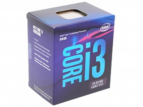 Процессор Intel® Core™ i3-8100 BOX  TPD 65W, 4/4, Base 3.6GHz, 6Mb, LGA1151 (Coffee Lake) 
