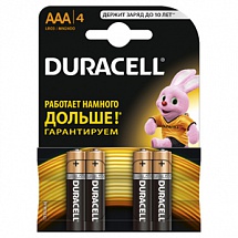 Батарейки DURACELL (ААА) LR03-4BL BASIC  NEW 4 шт 