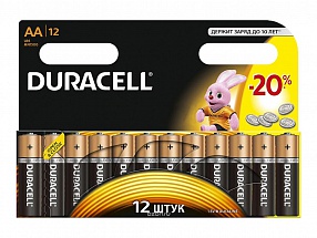 Батарейки DURACELL (АА) LR6-12BL BASIC NEW 12шт. 