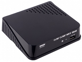 Цифровой телевизионный DVB-T2 ресивер BBK SMP017HDT2 темно-серый