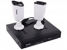Комплект IP видеонаблюдения Falcon Eye FE-NR-2104 KIT 4.2 "2  IP Видеокамеры 1,3Мп ,разрешение 960P, f=3.6,ИК 20-30м(2шт) +  4-канальный IP видеорегис