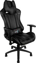 Кресло для геймера Aerocool AC120-B , черное, до 150 кг, размер, см (ШхГхВ) : 70х55х124/132.
