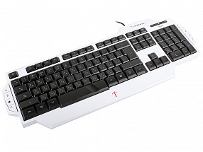 Клавиатура Aerocool Arma рус/англ, игровая клавиатура, красная светодиодная подсветка, 8 мультимедиа клавиш.
