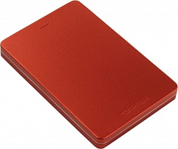 Внешний жесткий диск 1Tb Toshiba Canvio Alu 2.5" USB 3.0 red (HDTH310ER3AB)