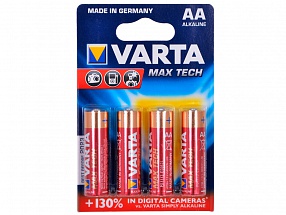 Батарейки VARTA MAX TECH AA бл 4 04706101404 