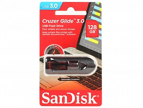 Внешний накопитель 128GB USB Drive <USB 3.0> SanDisk Cruzer Glide 3.0 (SDCZ600-128G-G35)