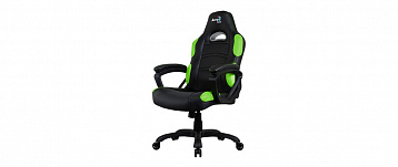 Кресло для геймера Aerocool AC80C AIR-BG , черно-зеленое, с перфорацией, до 130 кг