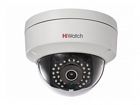 IP-камера HiWatch DS-I122 (4 mm) "1,3Мп уличная купольная мини IP-камера ИК-подсветкой до 15м 1/3'' CMOS матрица; объектив 4мм; угол обзора: 73.1°; ме