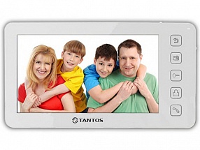 Видеодомофон TANTOS Prime (White) цв. TFT LCD 7", сенсорные кнопки, джойстик, hands-free, 2 вх. для вызывных панелей, 2 вх. для видеокамер, до 4шт. в 