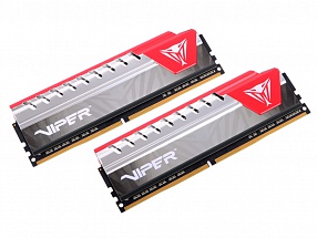 Память DDR4 32Gb 2x16GB (pc-19200) 2400MHz Patriot Viper4 Elite CL15 Red PVE432G240C5KRD