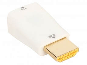 Адаптер ORIENT C117, Адаптер HDMI M -> VGA 15F, для подкл.монитора/проектора к выходу HDMI, белый