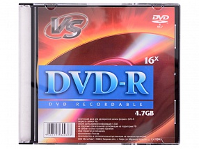 Диск DVD-R 4.7Gb VS 16х Slim 