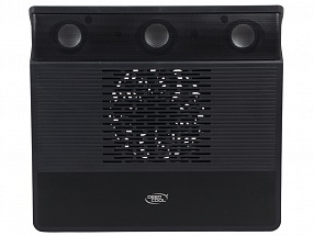 Теплоотводящая подставка под ноутбук DeepCool M3 BLACK с 2.1 аудиосистемой (до 15,6", 140мм вентилятор, черный)