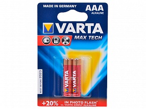 Батарейки VARTA MAX TECH AAA бл 2 04703101412 