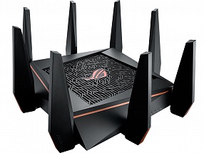 Игровой Wi-Fi роутер ASUS GT-AC5300 Трехдиапазонный  маршрутизатор (2.4 ГГц 4 x 4; 5 ГГц-1 4 x 4; 5 ГГц-2 4 x 4)  с поддержкой Wi-Fi 802.11a/b/g/n/ac/