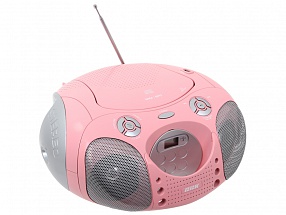 Аудиомагнитола BBK BX110U CD MP3 розовый 
