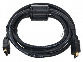 Кабель AOpen  HDMI 19M/M+2 фильтра 1.4V+3D/Ethernet   ACG511D-3M  3m, позолоченные контакты