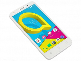 Смартфон Alcatel U5 4G (5044D) белый MT6737M (1,1)/1Gb/8Gb/5" (854x480)/5Mp+2Mp/3G/4G/Android 6.0