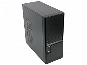 Корпус Powercase PH401BB ATX 450Вт USB 2.0, сталь 0.5 мм, БП с вентилятором 12 см, черный