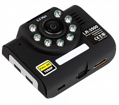 Автомобильный Видеорегистратор LEXAND LR-3500 2", камера 5 МР,  видео 1080P, фото 2560x1920, HDMI, AV выход, microSD до 32Gb, 8 ИК-диодов