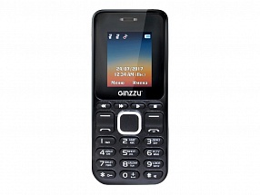 Телефон GINZZU M102D mini черный 1.8", 2*SIM, 0.3Mp,Flash,MP3,FM